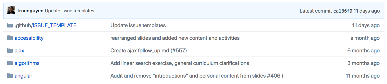 partial file list for the teaching-materials repo